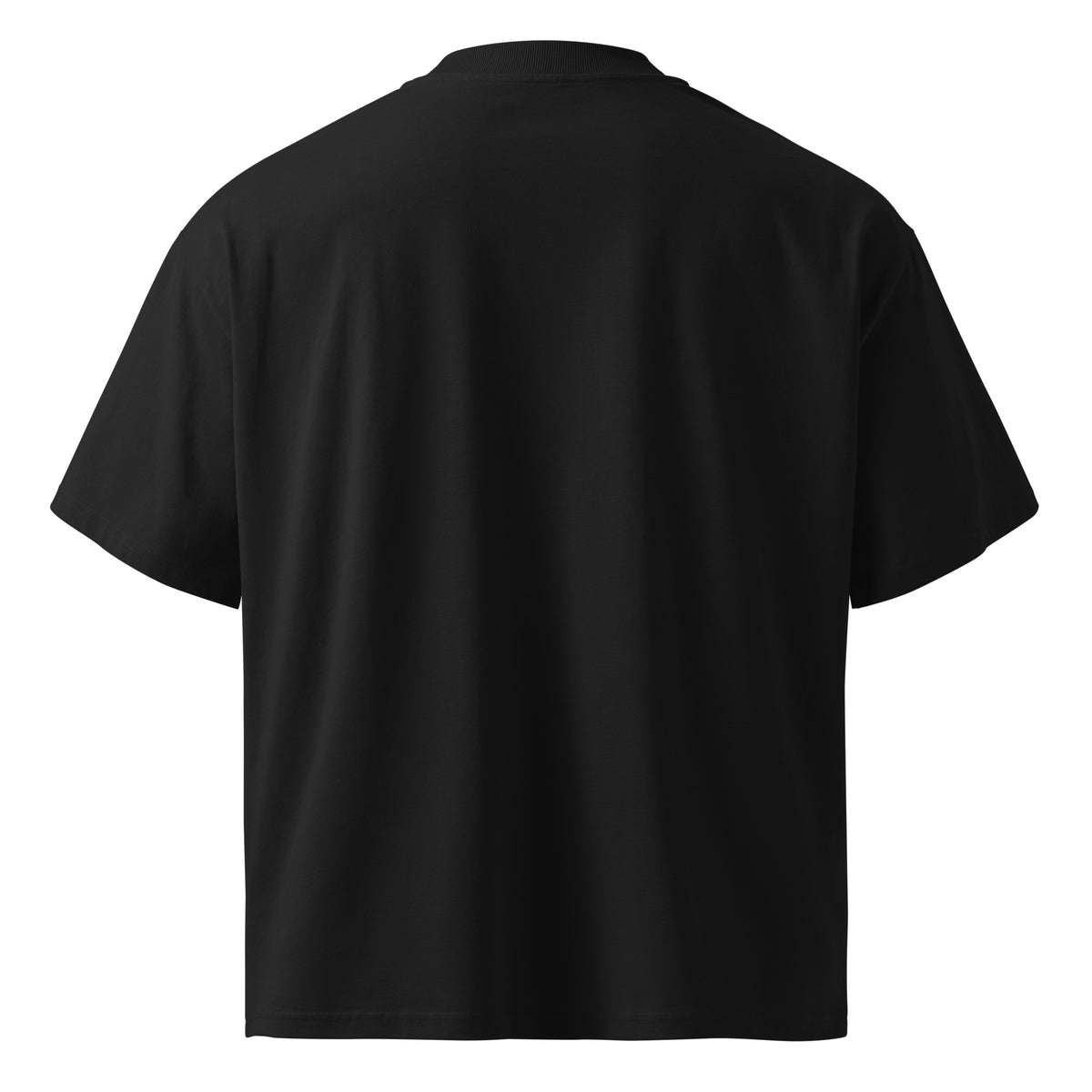 L’Empreinte — t-shirt oversize noir, vue produit de dos