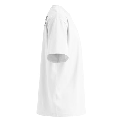 Le Manifeste — t-shirt oversize blanc, vue produit côté droit